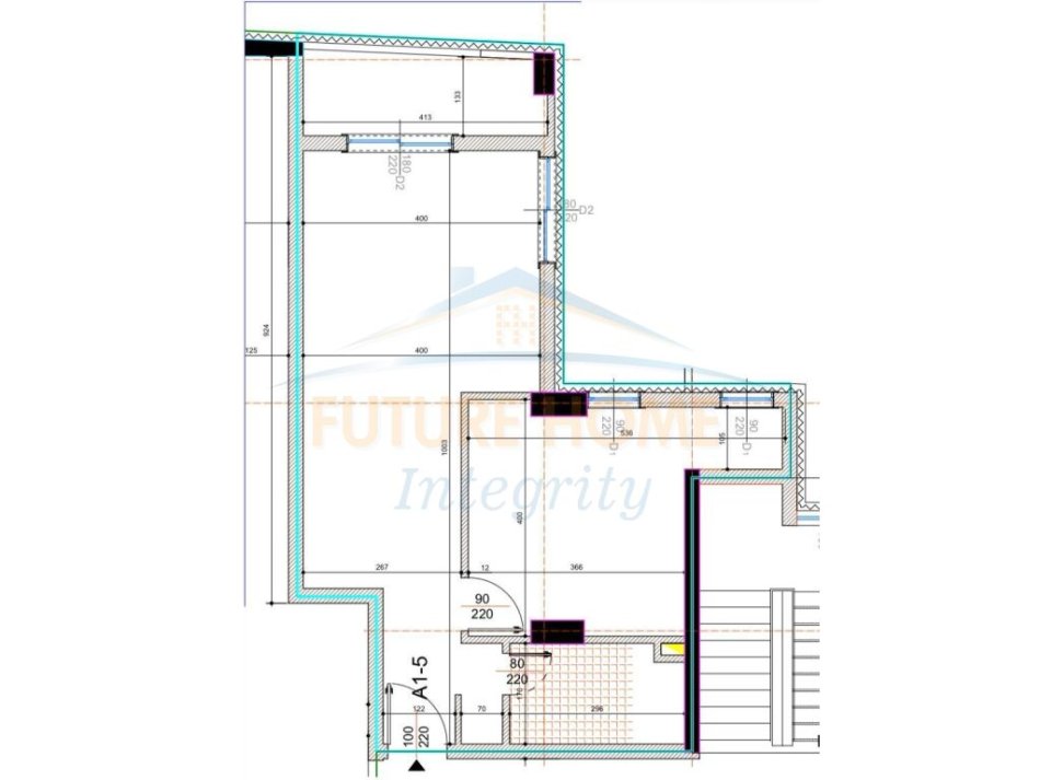 Tirane, shes apartament 1+1 Kati 1, 76 m² 153.000 € (ALIDEMI)