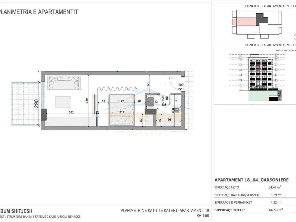 Shitet, Garsionere,Rezidenca Ares 5,Sarande.RV38413