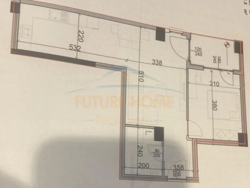 Shitet, Apartament 1+1, Laprake, Tirane UNA38475