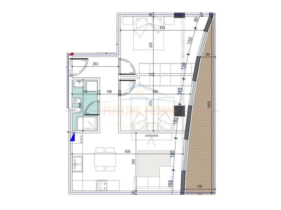 Tirane, shitet apartament 2+1 , 94 m² 220.000 € (Mine Peza)