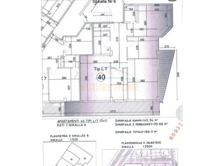 Apartament 3+1+2 për Shitje në Bulevardi e Ri, Tiranë. AREA38901