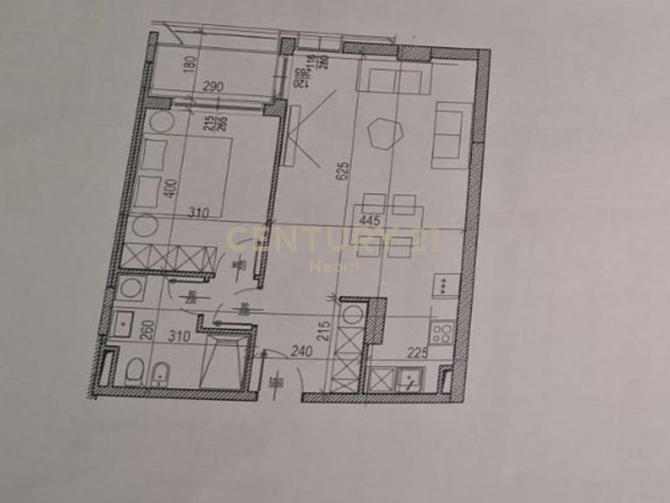 Tirane, shes apartament 1+1 Kati 7, 88 m² 154.000 € (riverside residence)