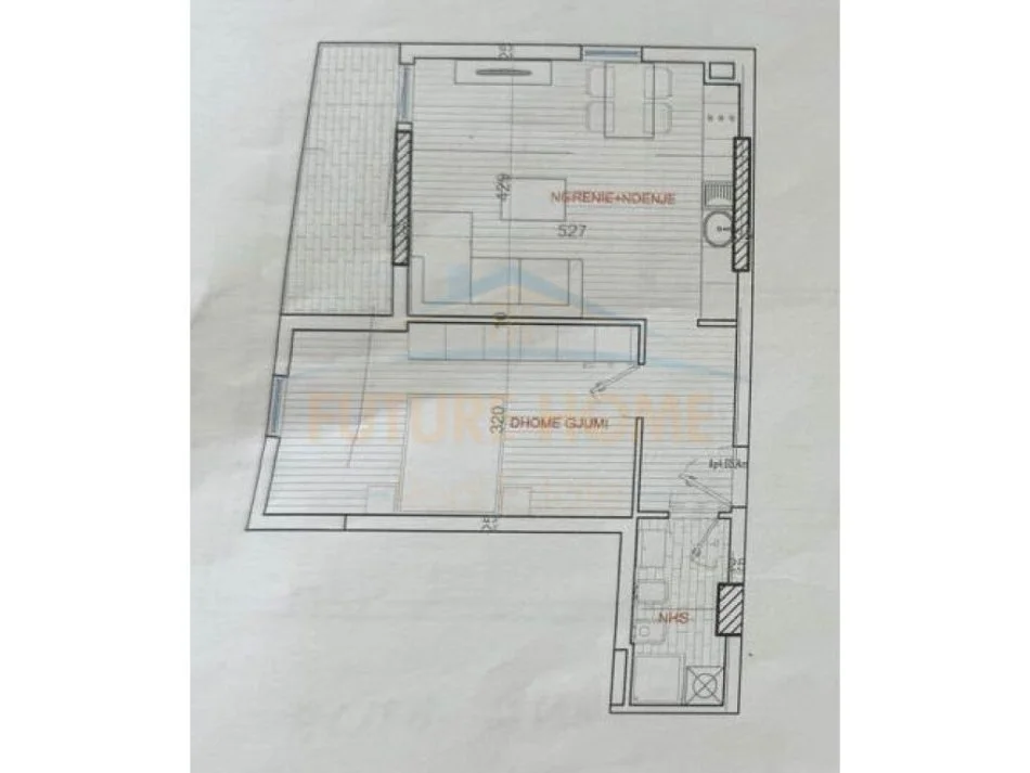Tirane, shitet apartament 1+1, Kati 4, 75 m² 127,330 € (XHAMLLIKU)