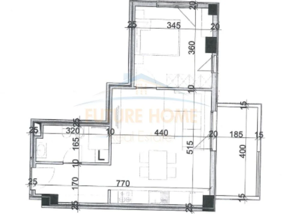 Tirane, shitet apartament 1+1, Kati 2, 71 m² 107,000 € 