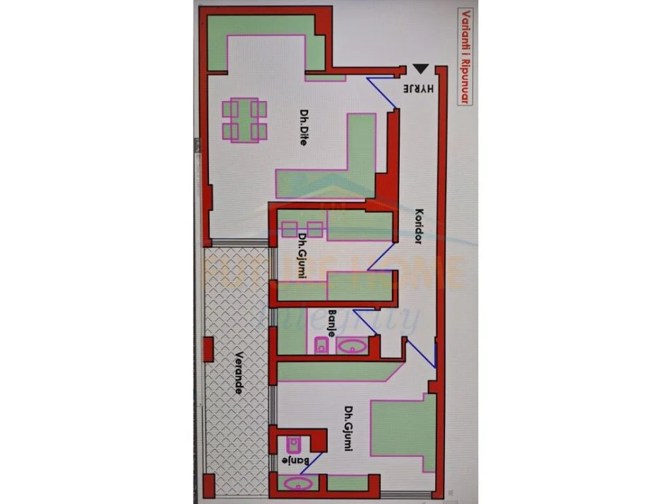 Tirane, shitet apartament 2+1 Kati 11, 101 m² 170,000 € (RRUGA E KAVAJES)