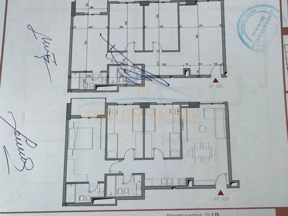 Tirane, shitet apartament 3+1 Kati 8, 103 m² 152.750 € (5 MAJI)   OPP41694