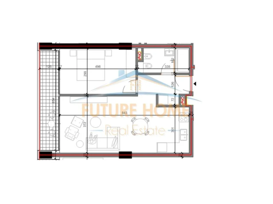 Tirane, shitet apartament 1+1 Kati 6, 80 m² 87.600 € (SHKOZE)