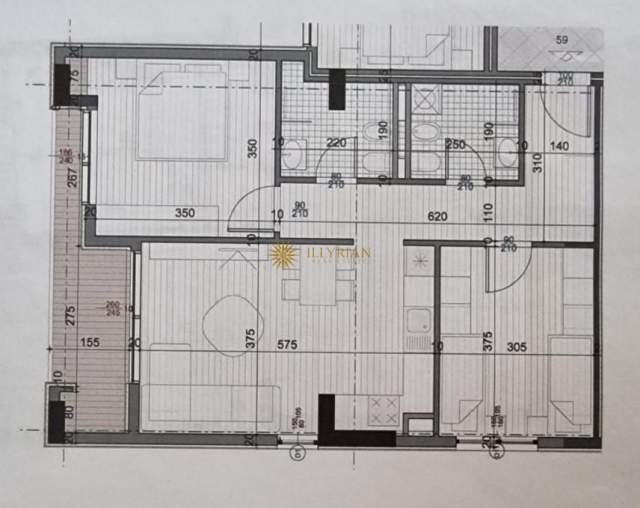 Tirane, shes apartament Kati 8, 94 m² 1.100 Euro/m2