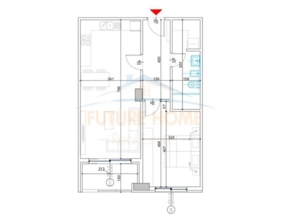 Tirane, shitet apartament 1+1+Ballkon Kati 3, 80 m² 151.600 € (LIQENI I THATE)