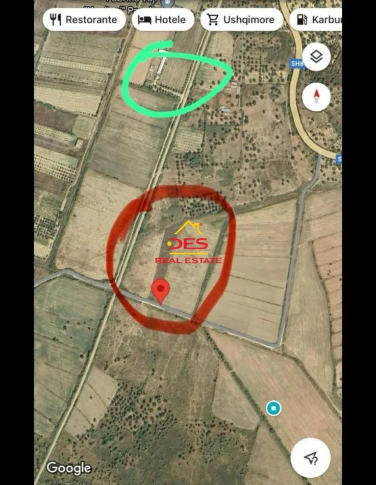 Vlore, shitet toke , 1.500 m² 30.000 € (Nartë)