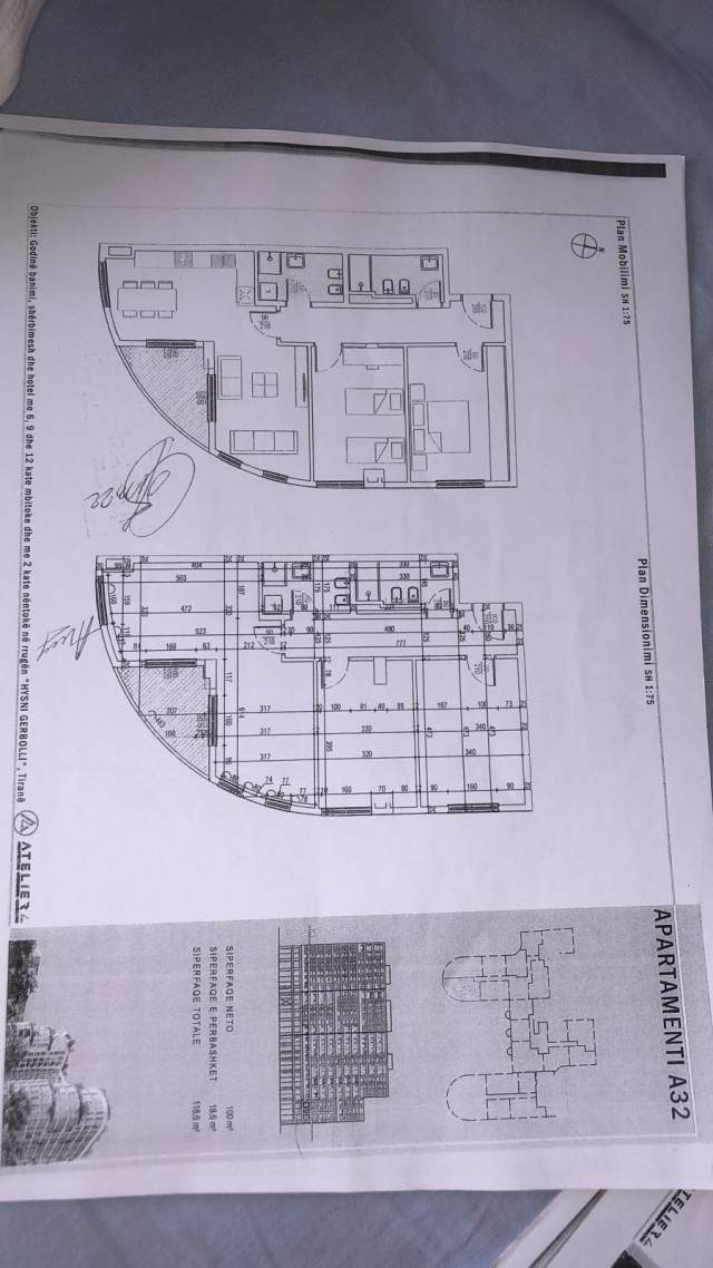 Tirane, shitet apartament 2+1 Kati 3, 119 m² 177.900 Euro (Don Bosko)
