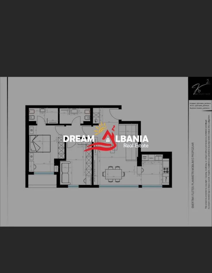 Tirane, shitet apartament 2+1+Ballkon Kati 5, 100 m² 220.000 € (Don Bosko)