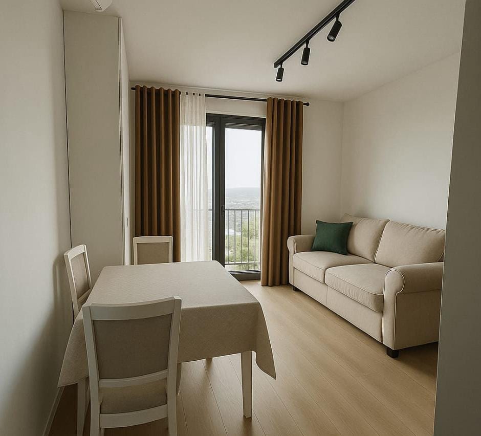 Tirane, jepet me qera apartament 1+1+Aneks+Ballkon Kati 8, 53 m² 600 € (don bosko)