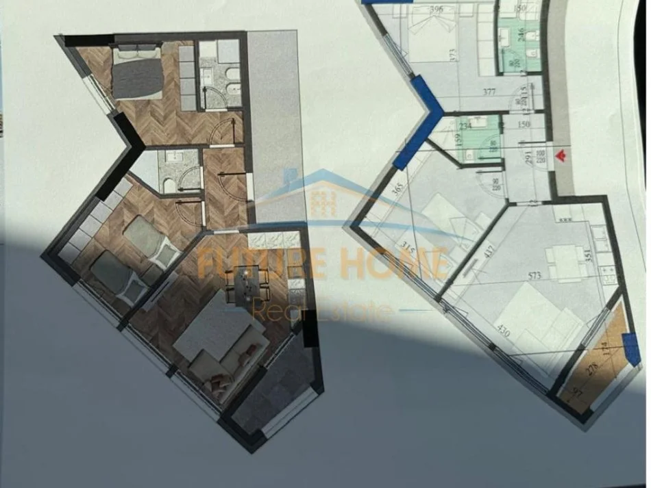 Tirane, shes apartament 2+1+Aneks+Ballkon Kati 9, 96 m² 173.500 € (colonade building dritan hoxha)