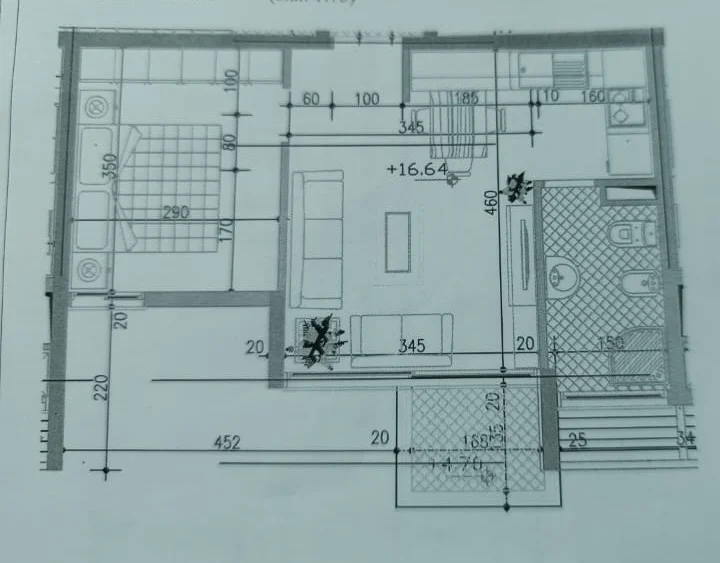 Tirane, jepet me qera apartament 1+1+Ballkon Kati 5, 50 m² 400 € (Ish Fusha E Aviacionit)