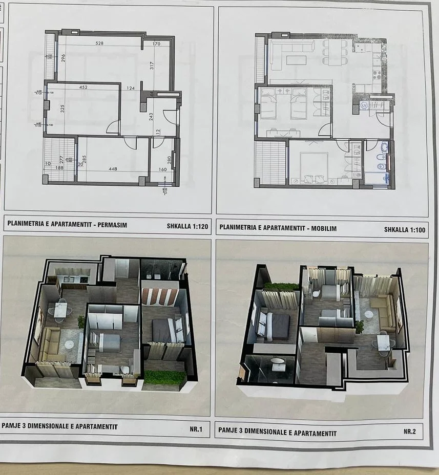 Tirane, shitet apartament 2+1+Ballkon Kati 2, 89 m² 140.515 € 