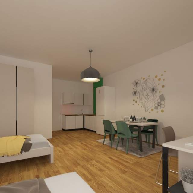 Në Rezidencen Folè, jepet me qera apartament  Studio (dy persona) 39 m² 350 Euro (Rr 29 Nëntori, Laprakë, )