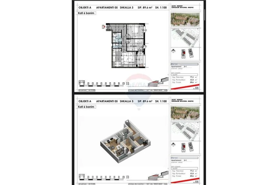Tirane, shitet apartament 2+1 Kati 3, 89 m² 171.000 € (Kopshti Zoologjk)