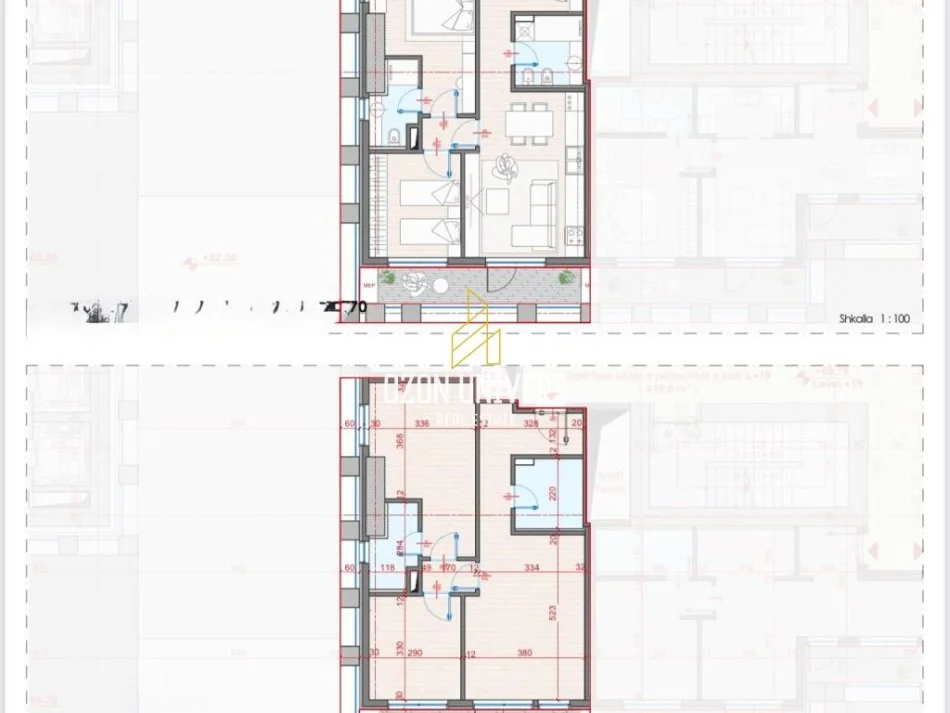 Tirane, shitet apartament 2+1+Ballkon Kati 5, 100 m² 252.000 € , Manhatan Residence (Zogu i Zi (pranë Kryqëzimit të Don Boskos))