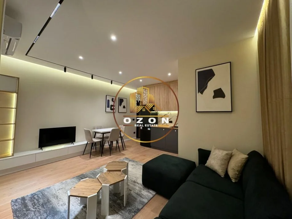 Tirane, jepet me qira apartament 1+1 Kati 5, 56 m² (Pazarit të Ri, Rruga Tefta Tashko Koço)