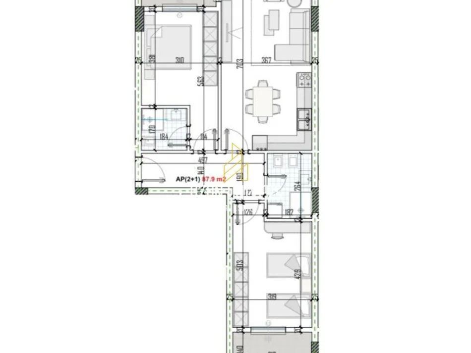 Tirane, shitet apartament 2+1+Ballkon Kati 4, 92 m² 73.224 € (Green Residence, Kamez)