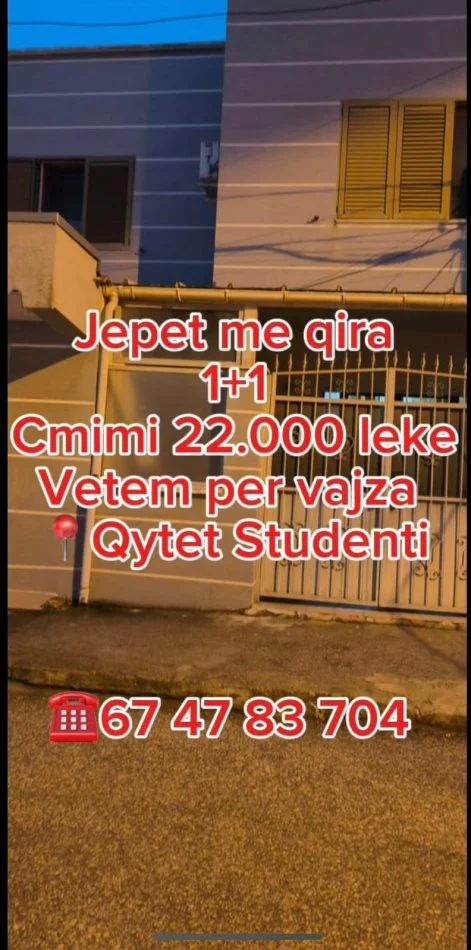 Shqiperi, jepet me qera Vile 1+1+Ballkon Kati 1, 45 m² 230 € (BUDI)