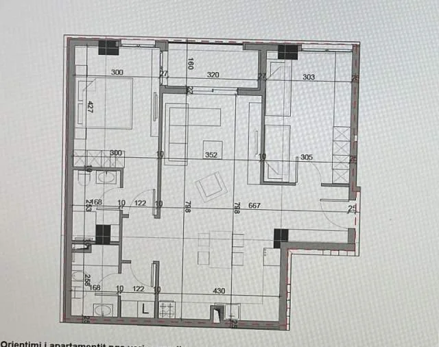 Tirane, shitet apartament 2+1 Kati 6, 112 m² 225.600 Euro (Rruga Jordan Misja)