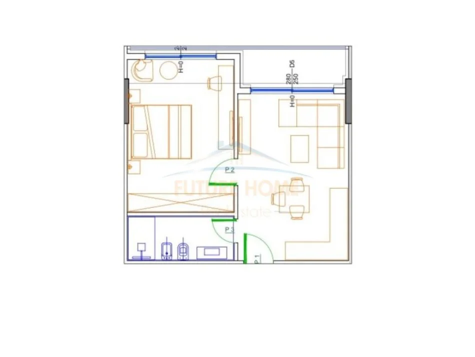 Durres, shitet apartament 1+1 Kati 2, 67 m² 80.300 € (Mali i Robit,Golem)