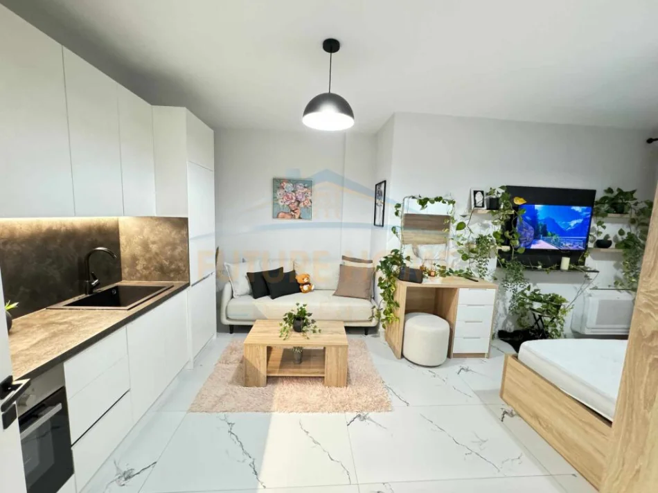 Tirane, jepet me qera garsonier 1+1 Kati 4, 43 m² 350 € (Rezidenca Klensi, Astir)
