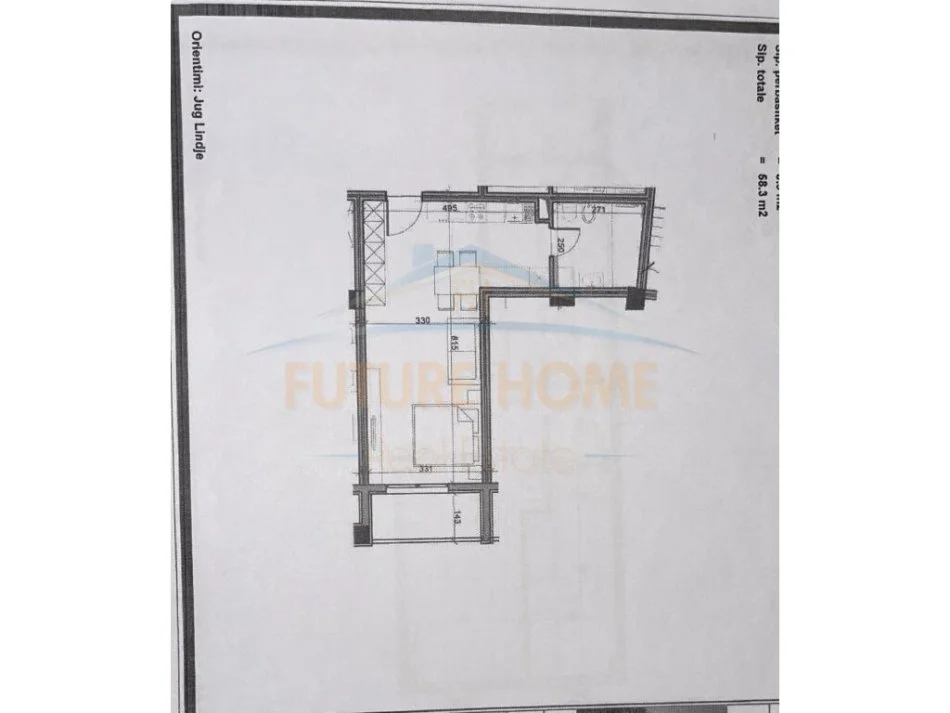 shitet garsonier 1+1 Kati 2, 58 m² 58.300 € (PASKUQAN).   UNA45877