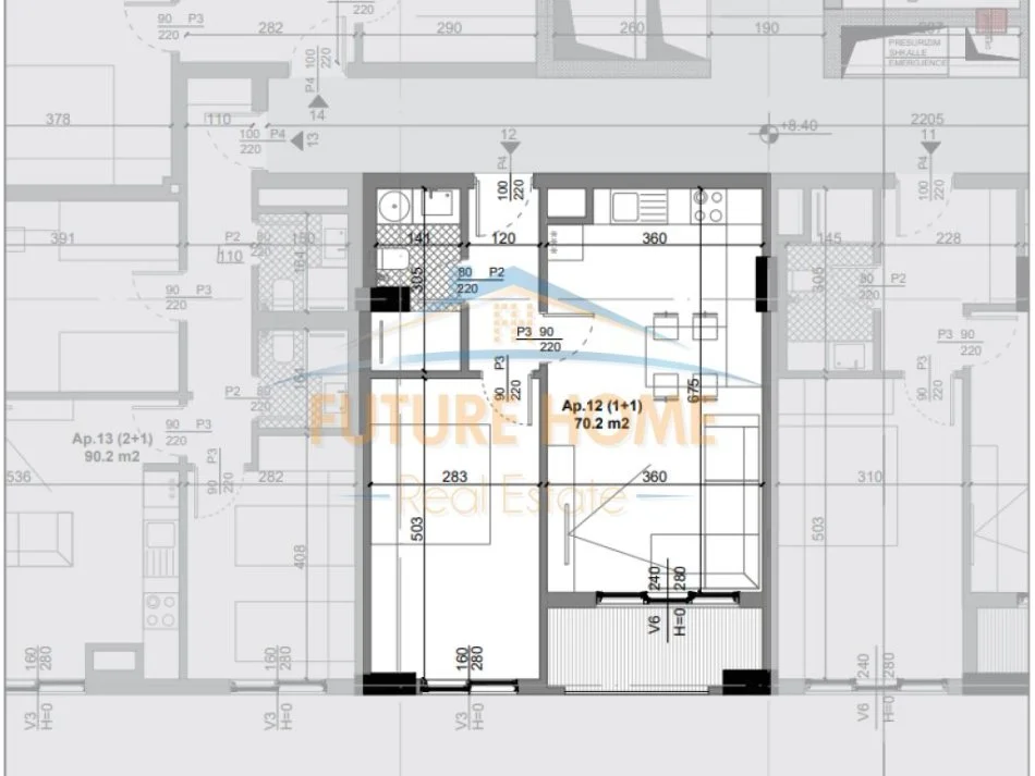 Tirane, shitet apartament 1+1+Ballkon Kati 1, 70 m² 70.500 € (Kamez)
