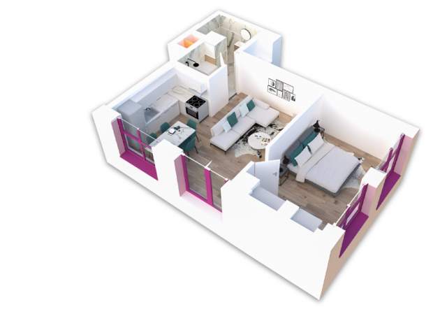 Tirane, shes apartament 1+1 Kati 1, 57 m² 58.000 Euro (Rruga Pasho Hysa)