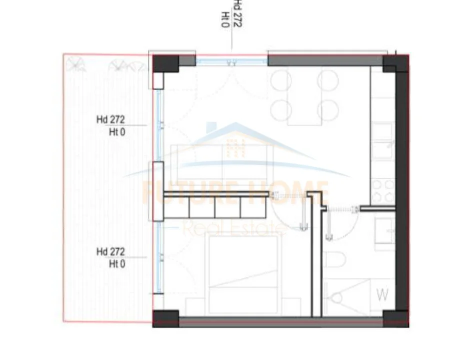 Dhermi - Palase, shitet apartament 1+1 Kati 0, 60 m² 205.200 € (Dhermi)