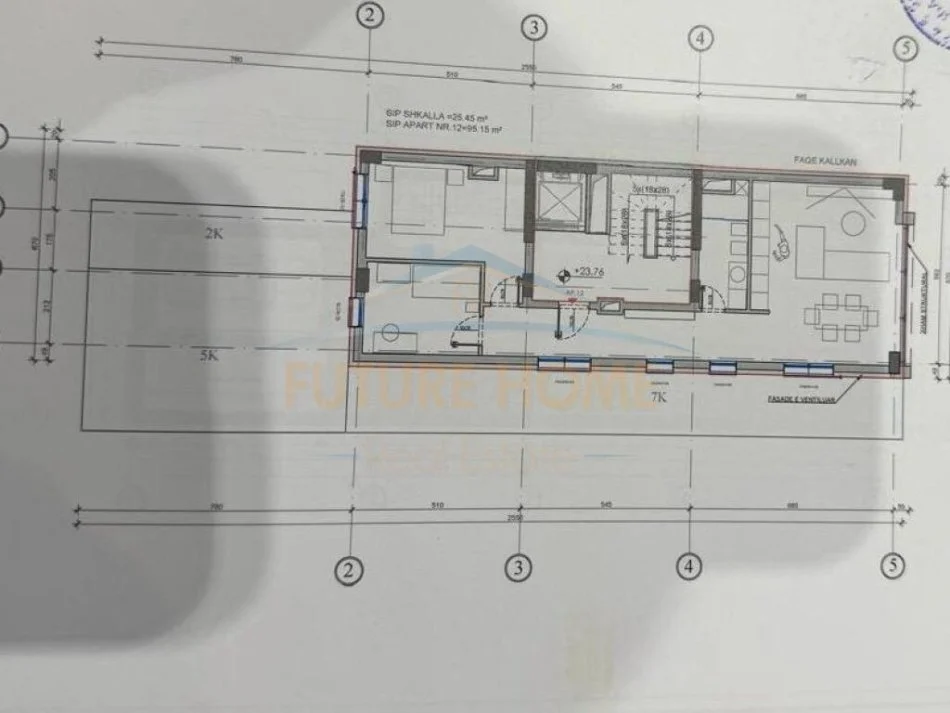 Tirane, shitet apartament 2+1+Ballkon Kati 7, 121 m² 361.800 € (Rruga e Kavajes)