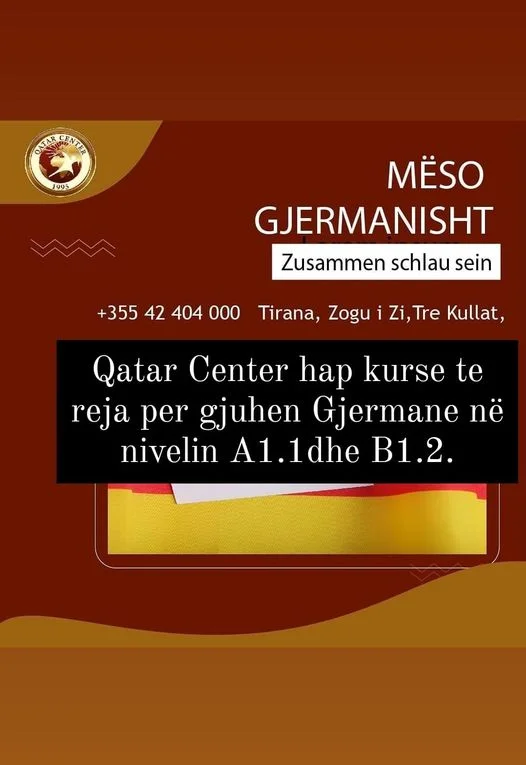 Tirane, ofrojme kurse gjuhe gjermanisht Kurse per gjuhen Italiane dhe Gjermane