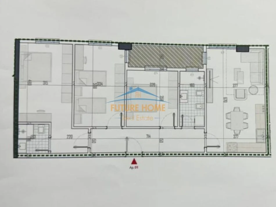 Tirane, shitet apartament 3+1 Kati 2, 110 m² 124.120 € (paskuqan)