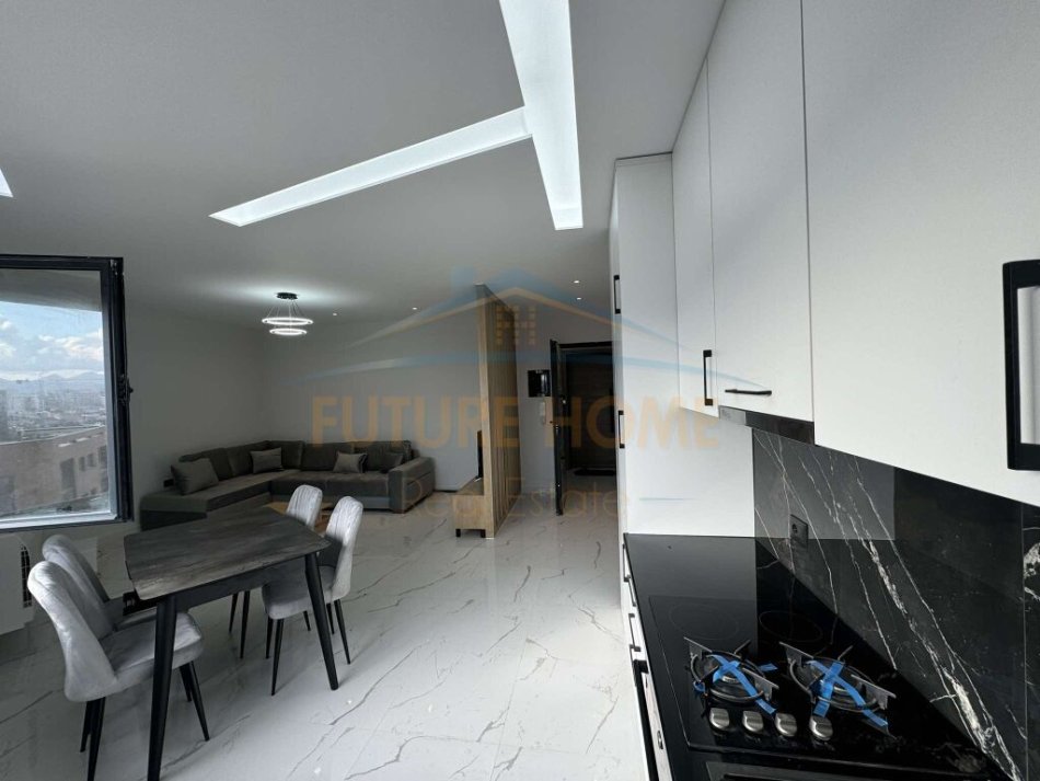 Tirane, jepet me qera apartament 1+1 Kati 9, 65 m² 600 € (Kompleksi &quot;Oasis&quot; Unaza e Re)