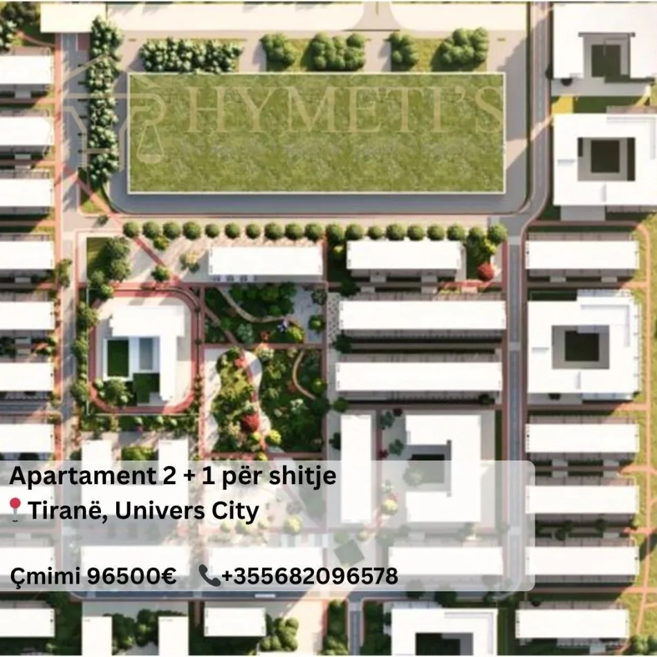 Tirane, shitet apartament 2+1 Kati 5, 97 m² 96.500 € (Univers City, QTU)