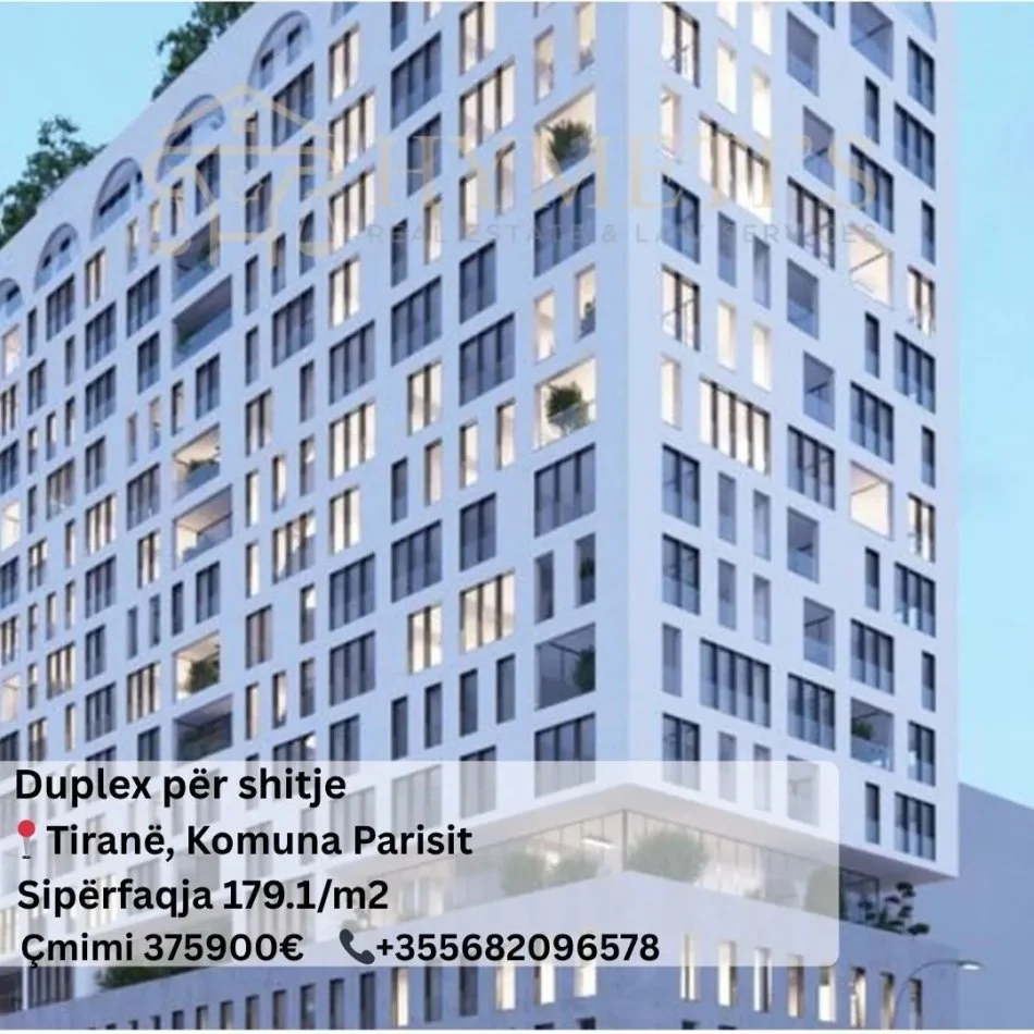 Tirane, shitet apartament duplex 2+1+Aneks+Ballkon , 179 m² 375.900 € (Komuna Parisit)
