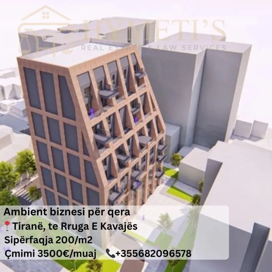 Tirane, jepet me qera ambjent biznesi , 200 m² 3.500 € (Rruga e Kavajës)
