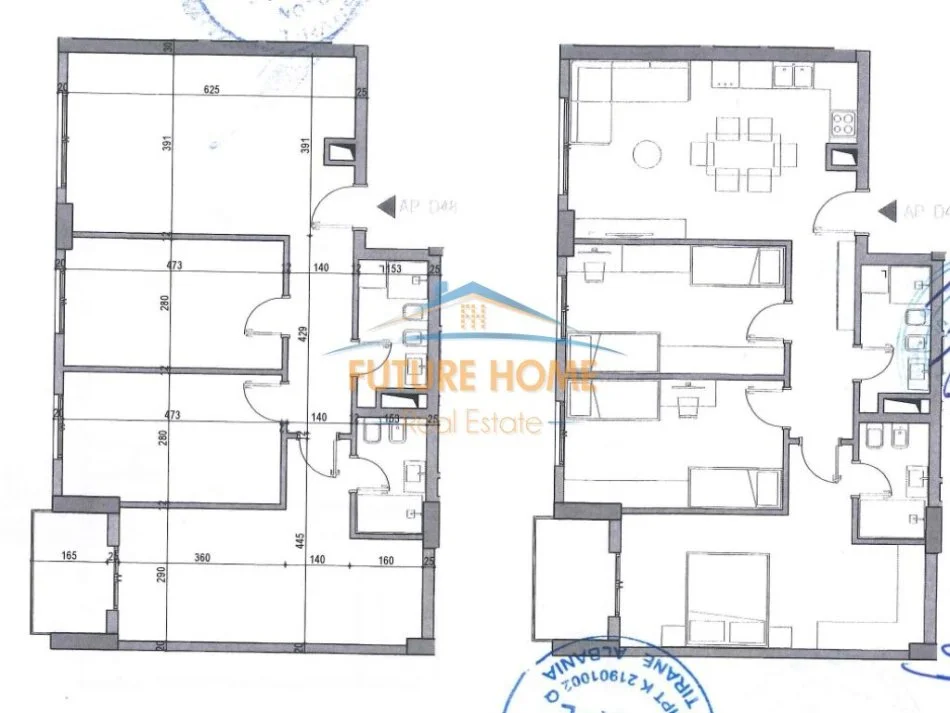 Tirane, shitet apartament 3+1+Ballkon Kati 4, 121 m² 169.260 € (Rruga Selaudin Bekteshi, Tiranë)
