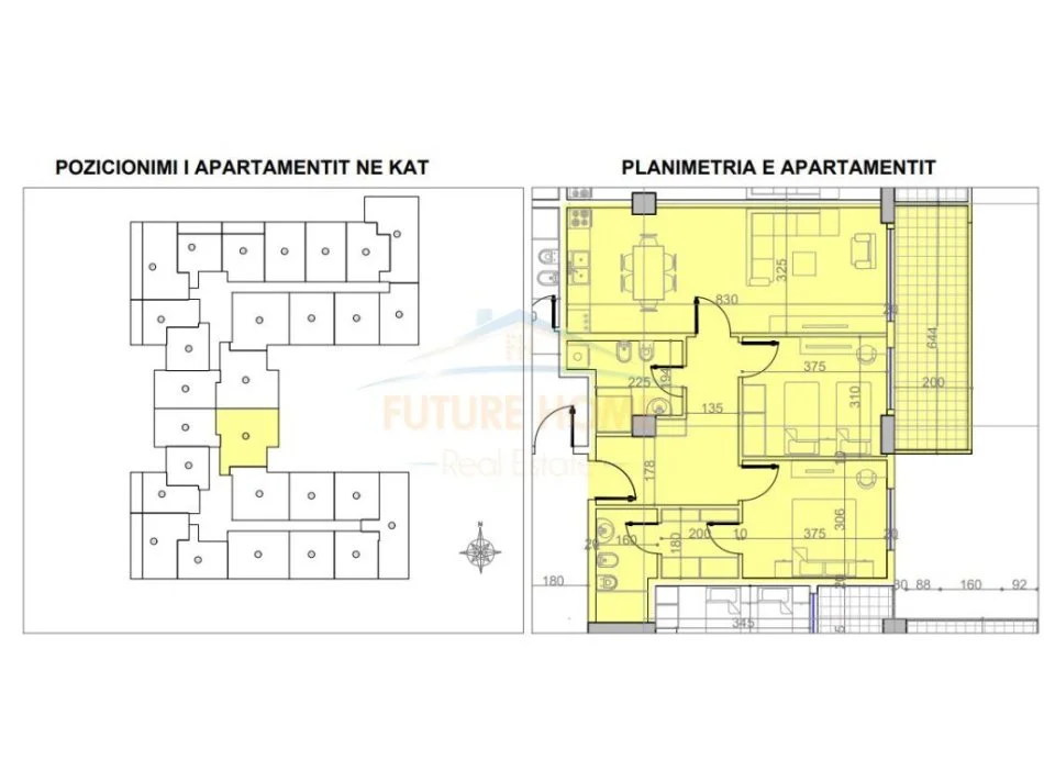 Tirane, shitet apartament 2+1 Kati 3, 109 m² 114.586 € (Paskuqan)