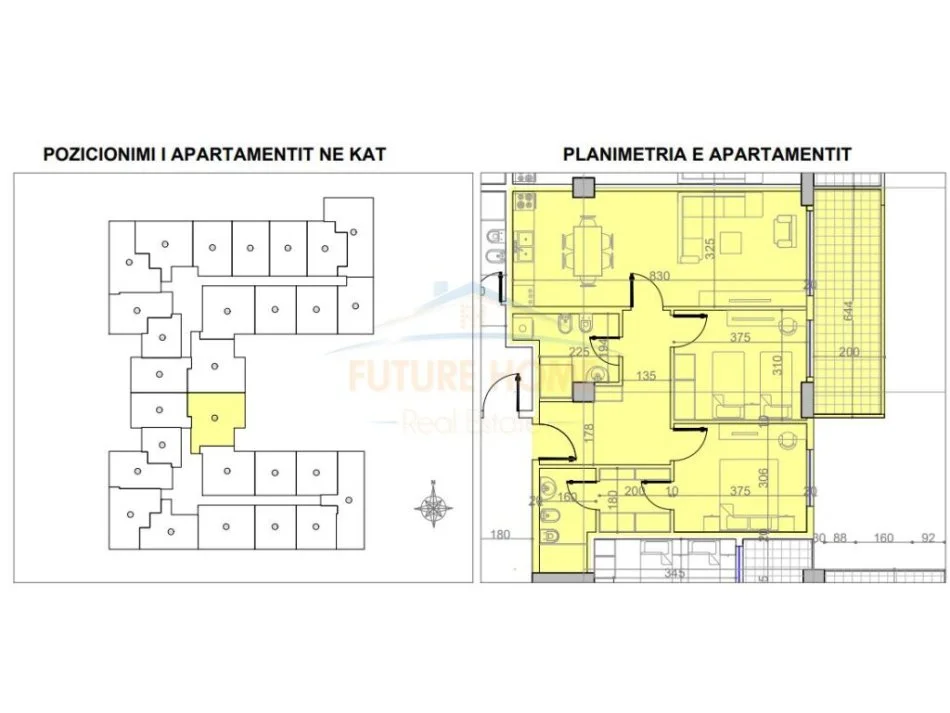 Tirane, shitet apartament 2+1 Kati 2, 109 m² 114.586 € (Paskuqan)