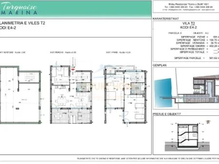 Durres, shitet Vile 2 Katshe Kati 0, 155 m² 800.063 € (Turquoise Marina, Hamallaj, Durres,AREA48131)