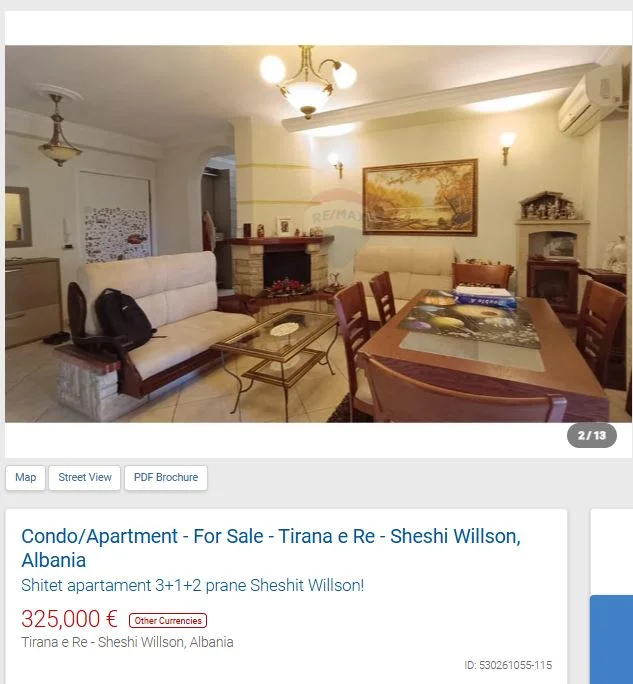 Tirane, shitet apartament 3+1 Kati 5, 155 m² 325.000 € (SHESHI WILLSON)