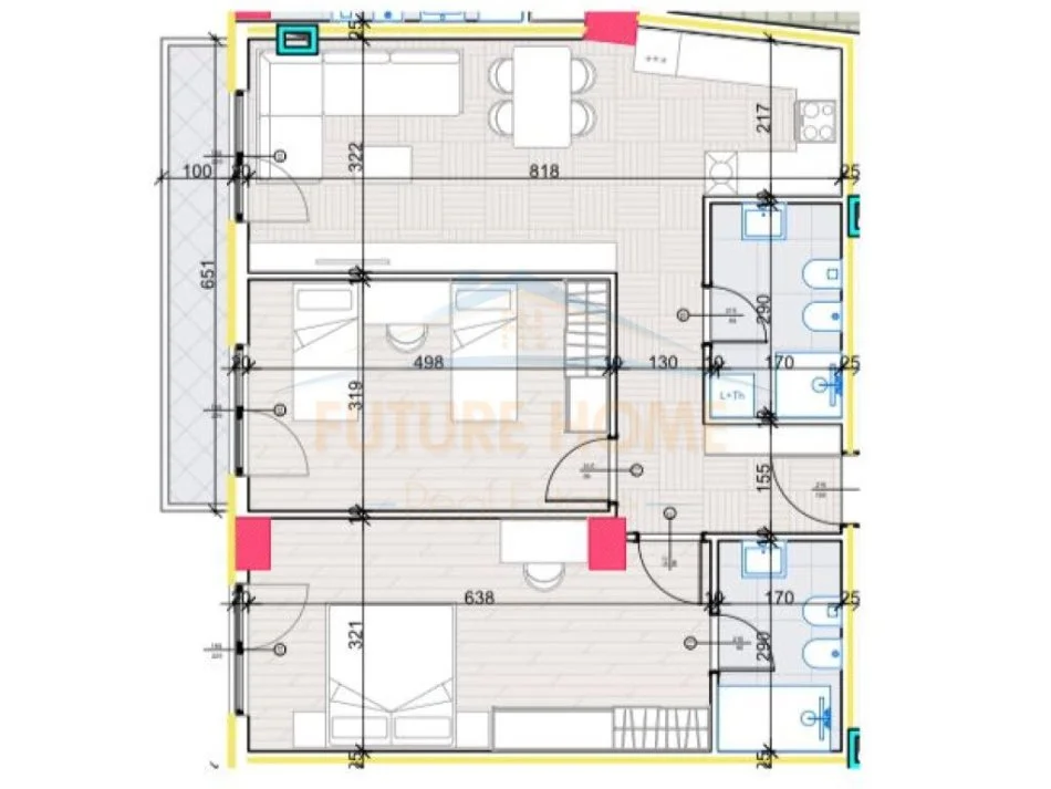 Tirane, shitet 2+1 Kati 7, (paskuqan)