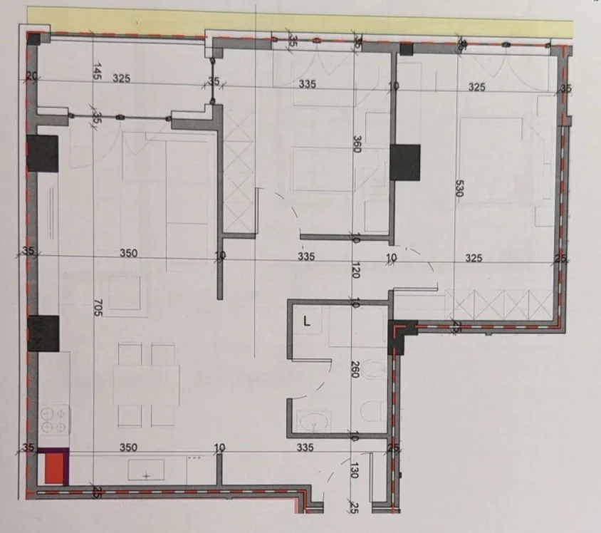Tirane, shes apartament 2+1+Ballkon Kati 1, 100 m² 280.000 € (Sol Residence)