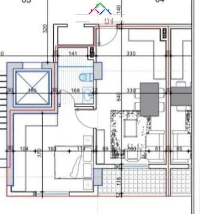 Tirane, shes apartament 1+1+Ballkon Kati 2, 57 m² 63.000 € (paskuqan)
