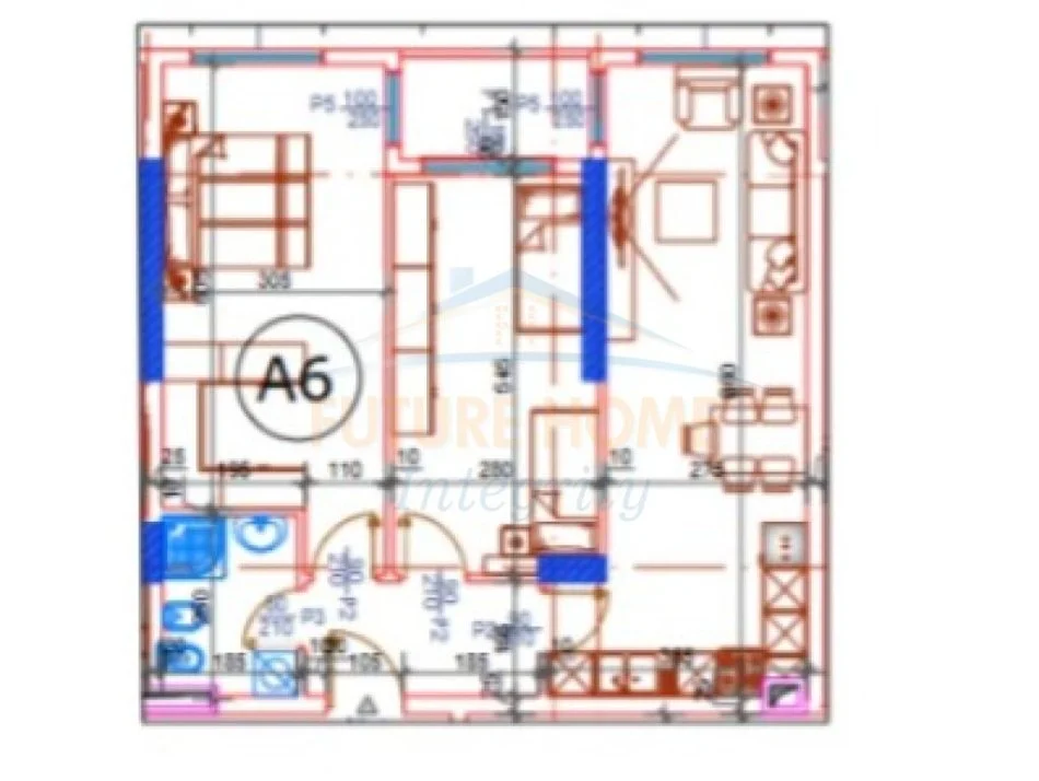 Tirane, shitet apartament 2+1 Kati 1, 93 m² 111.600 € (Paskuqan, Space City Building Complex)