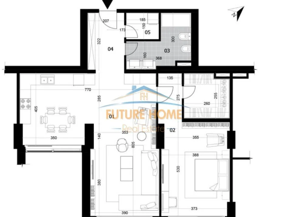 Tirane, shitet apartament 1+1 Kati 21, 138 m² 594.489 € (Rruga e elbasanit)
